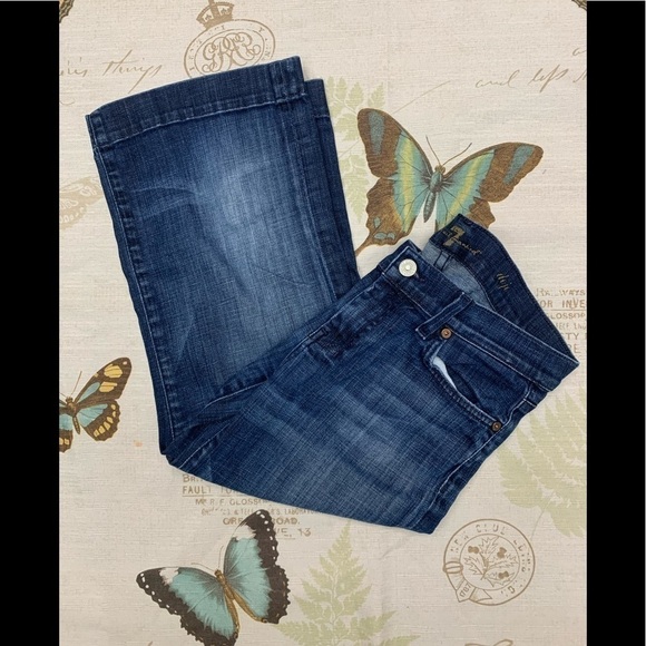 7 for all mankind crop dojo denim jeans - Picture 3 of 6